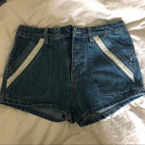 Free people jean shorts